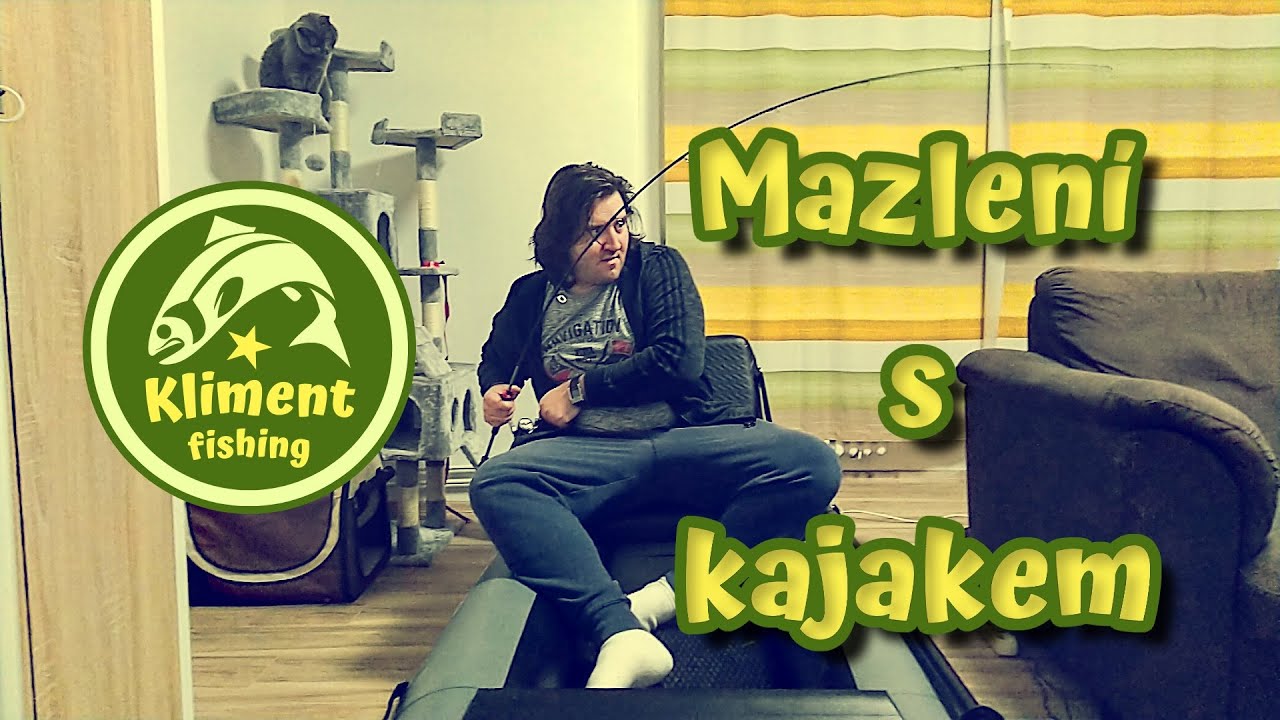Mazlen&iacute; s kajakem Savage Gear High Rider v ob&yacute;v&aacute;ku :-)