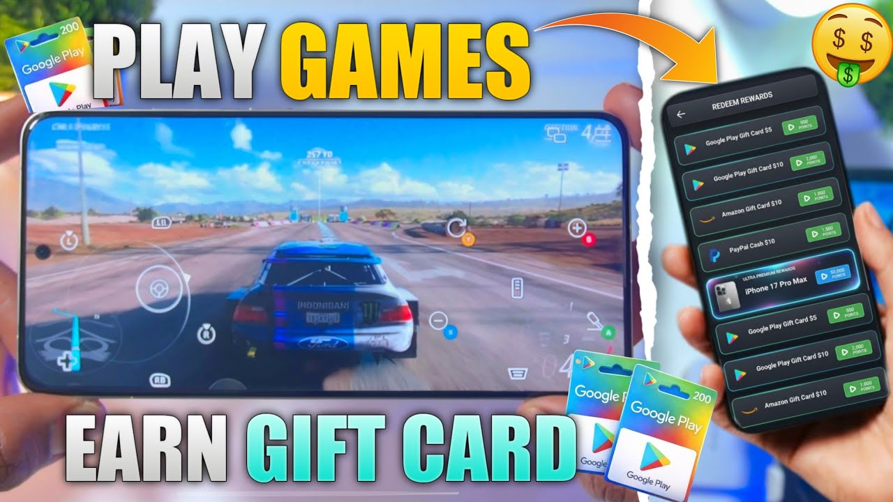 Играйте в игры и зарабатывайте подарочные карты Google Play 🎮💰 | Лучший сайт онлайн-игр для Andro...
