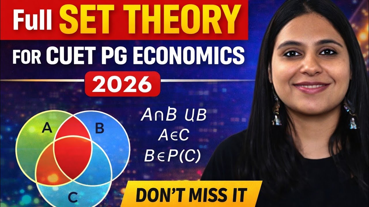 Set Theory | CUET PG Economics Entrance | CUET MA Economics Coaching | MA Economic Entrance Coaching