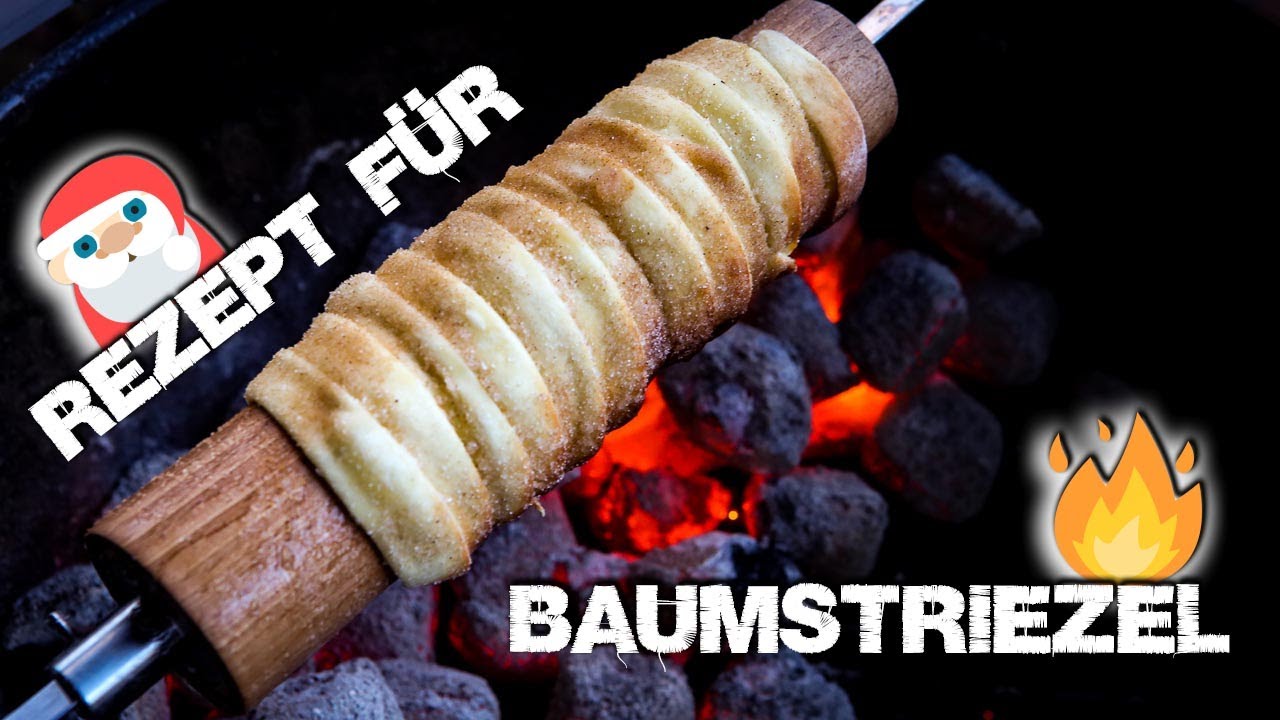 😲 Rezept für Baumstriezel wie vom 🎅 Weihnachtsmarkt / von der Kirmes !