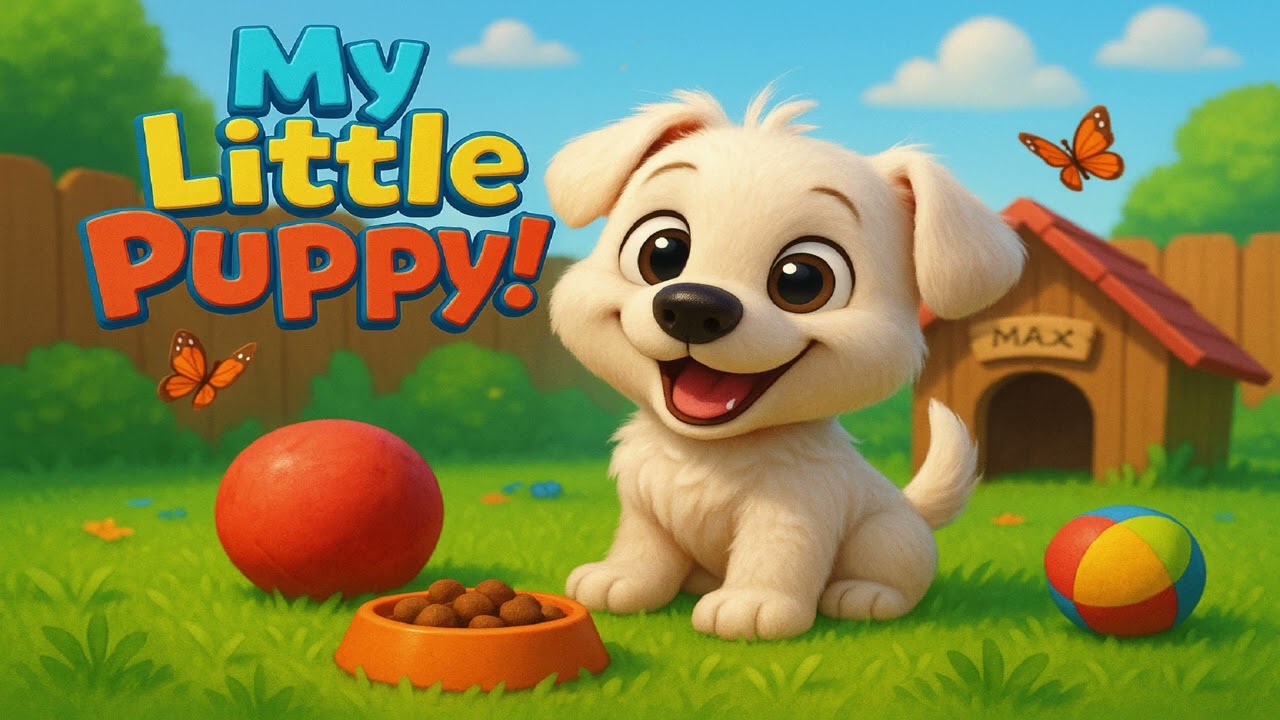 My Little Puppy | Cute Dog Song for Kids | Fun Animal Rhyme for Toddlers