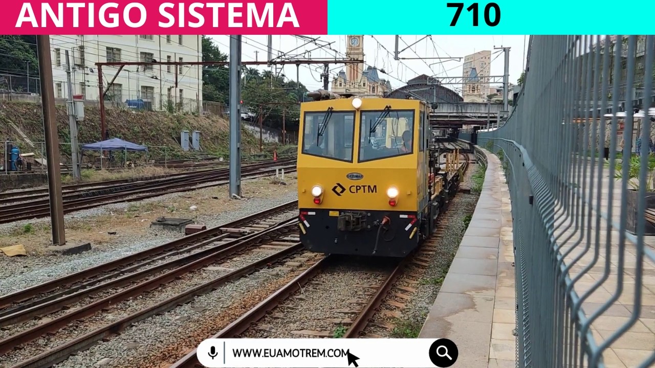 🚄CAMINHÃO DE LINHA CLG 09 DA CPTM PASSANDO PELA REGIÃO DA ESTAÇÃO LUZ - ANTIGO SISTEMA 710🚃