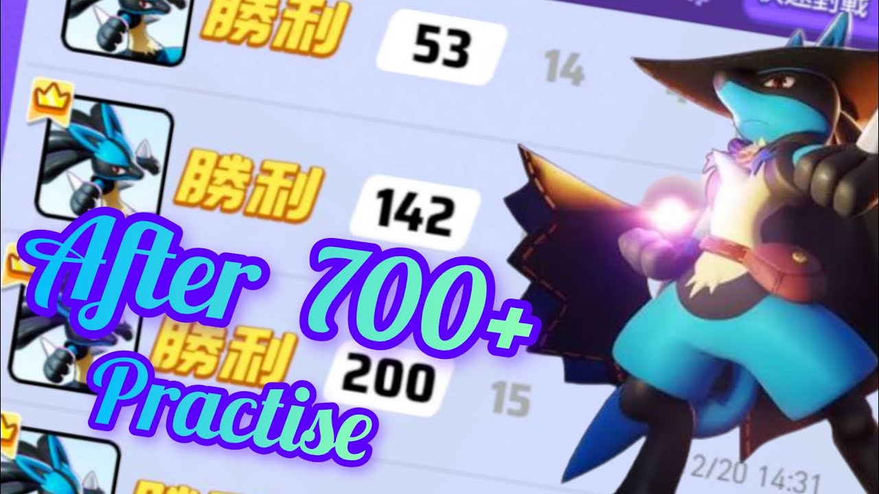 Lucario after 700 practice sessions~🎃 Part 1