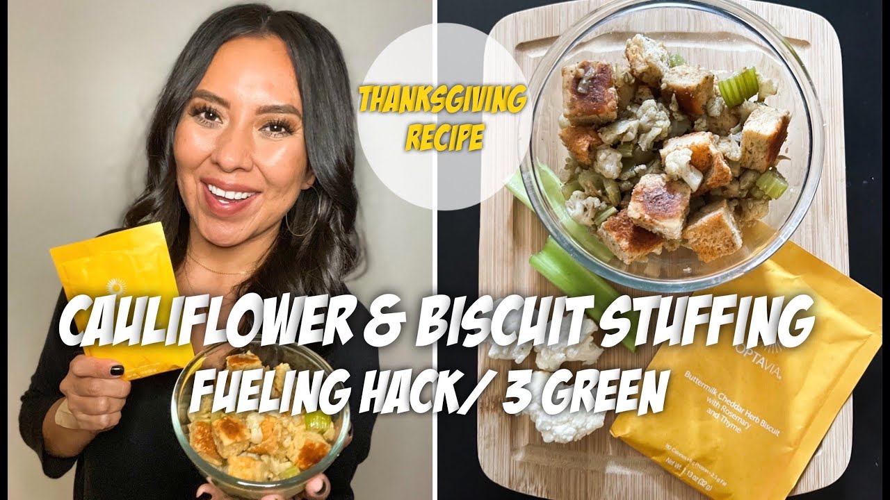 FUELING HACK: Cauliflower & Biscuit Stuffing!! (Optavia)
