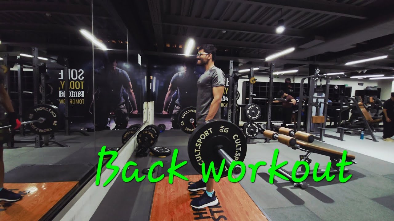 Back workout.