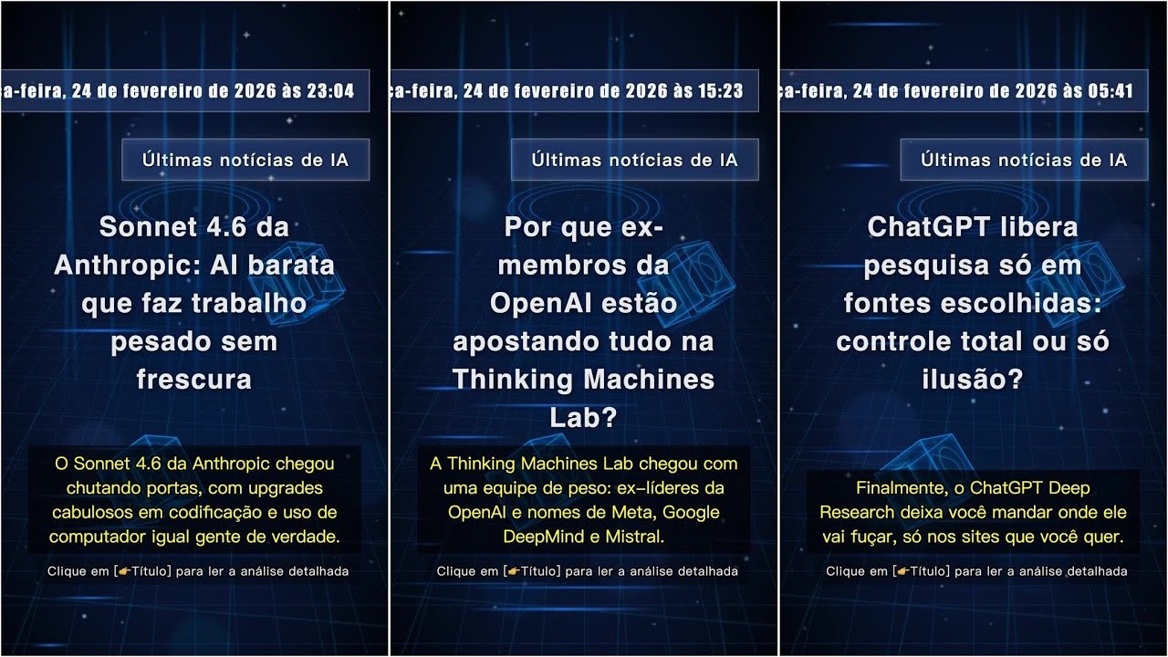 Notícias de Tecnologia IA: quinta-feira, 26 de fevereiro de 2026 às 23:03 #QixNewsAI