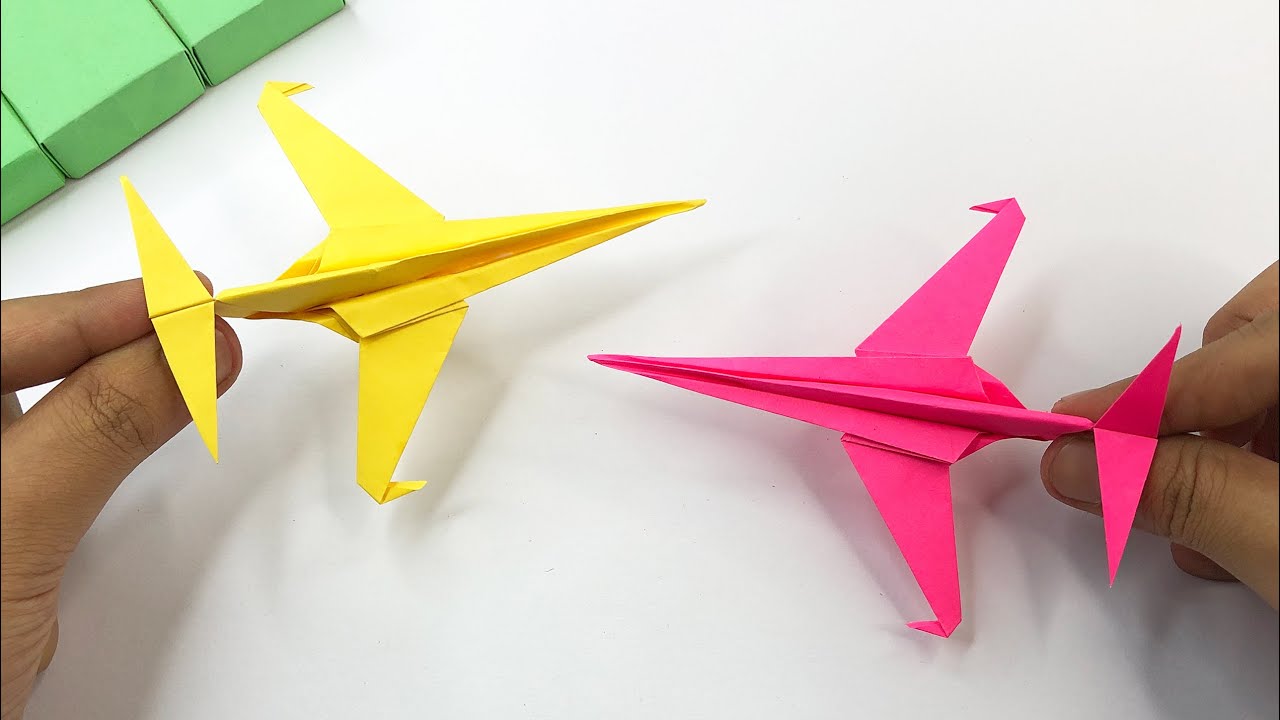 Origami Savaş Uçağı Nasıl Yapılır? |  Kağıt Uçak Yapımı (Kolay & Hızlı)