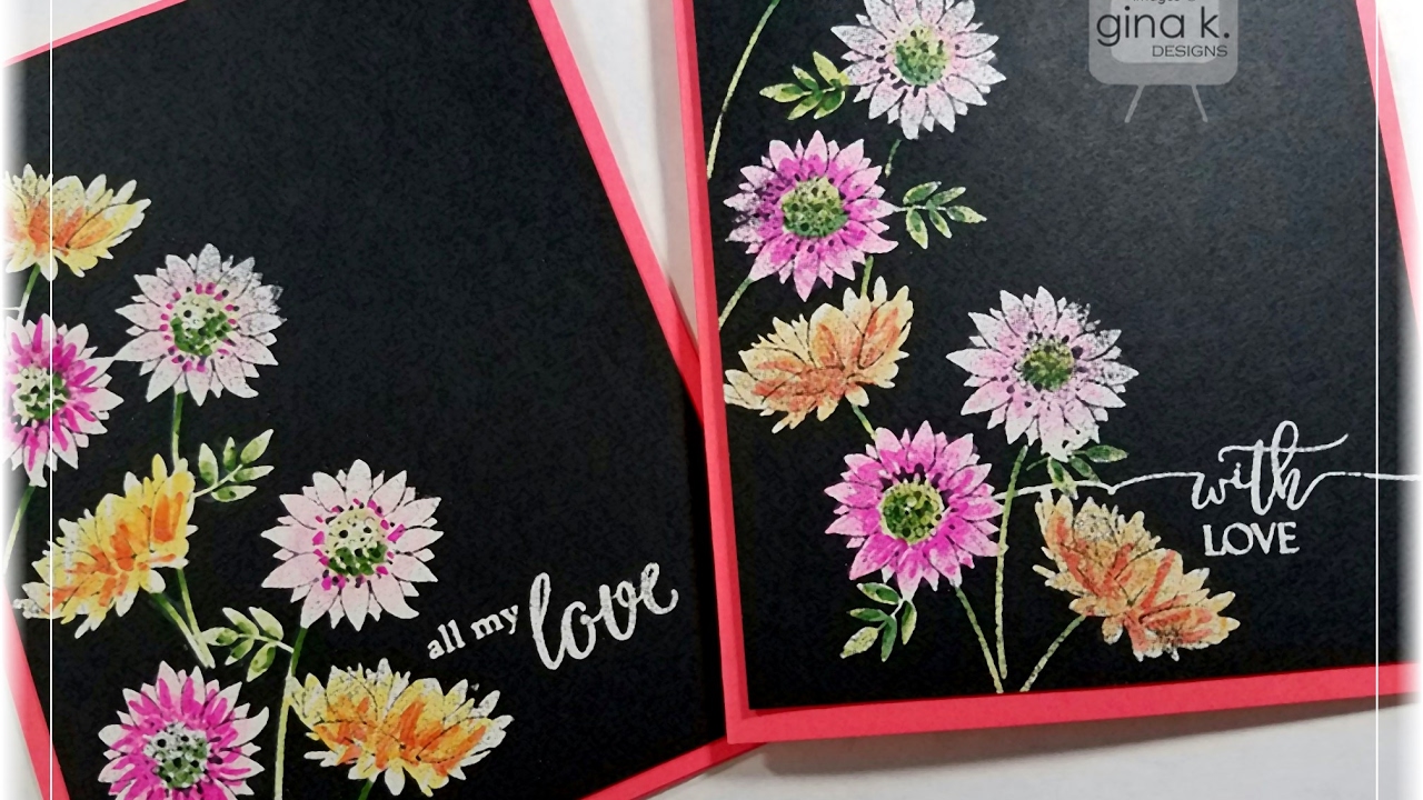 How to : Black Embossed Magic Technique
