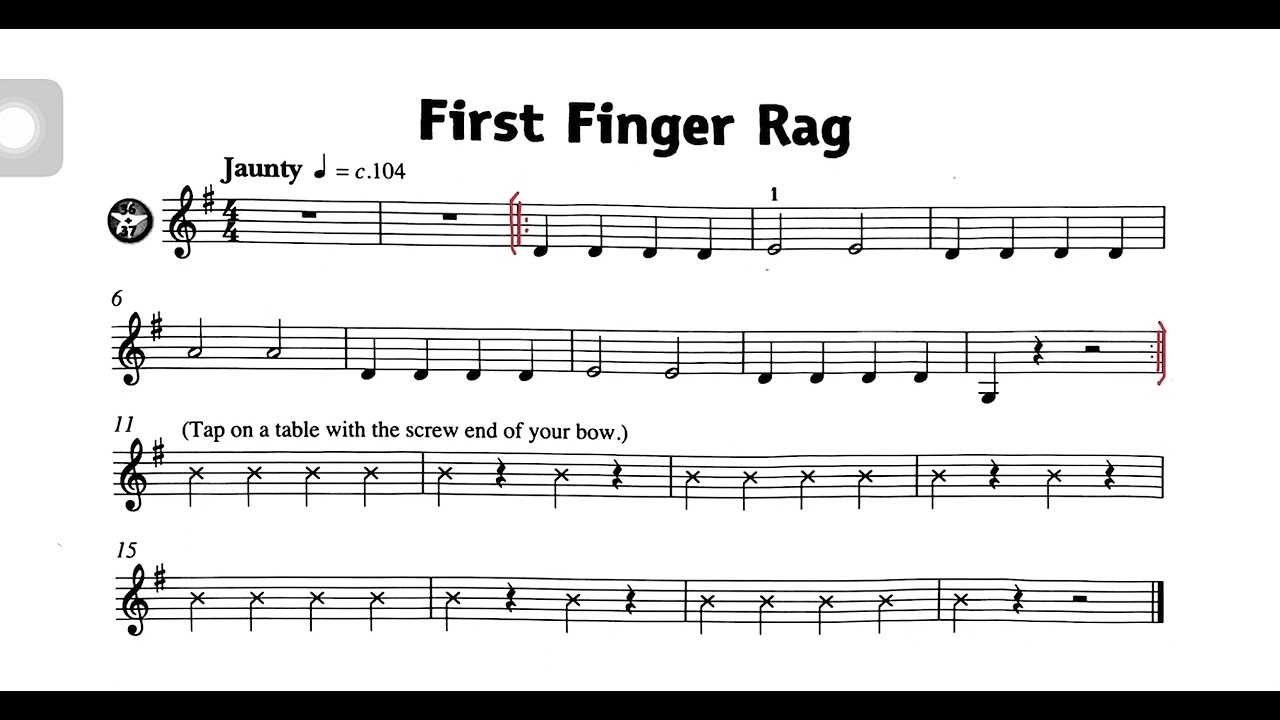 Violin Star 1 - First Finger Rag