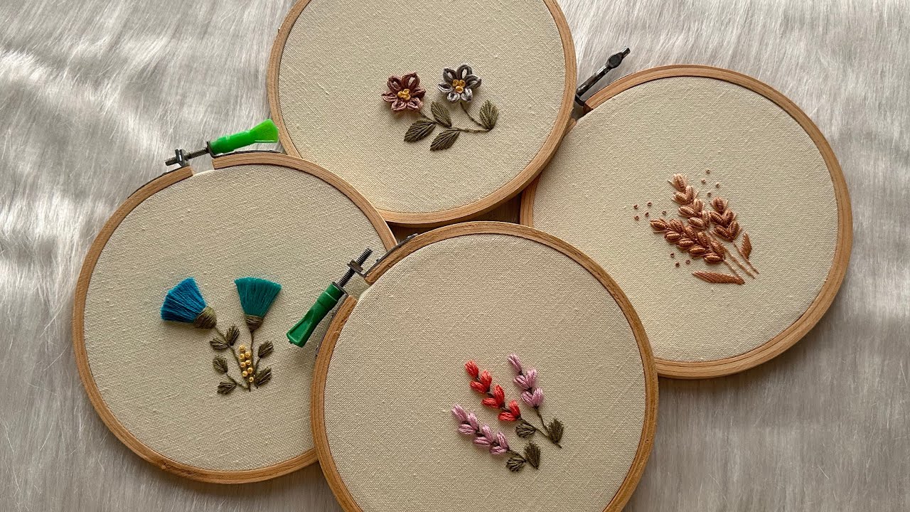 Easy 3D Hand Embroidery for Beginners || Flower Embroidery Compilation 🌸 Embroidery by Gossamer
