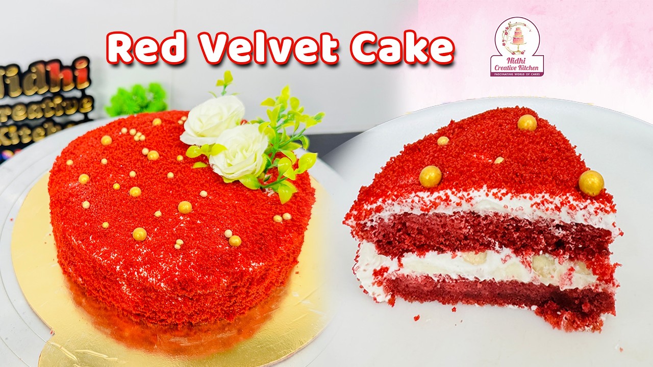 Eggless Red Velvet Cake with creamcheese frosting.Bake & Enjoy. Red Velvet Cake Recipe