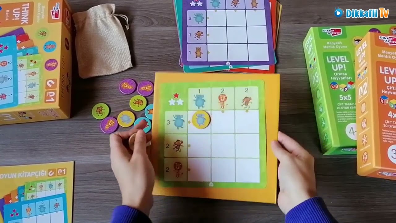 Manyetik Mantık Oyunu LevelUp- ThinkUp Serisi 3-4 Yaş