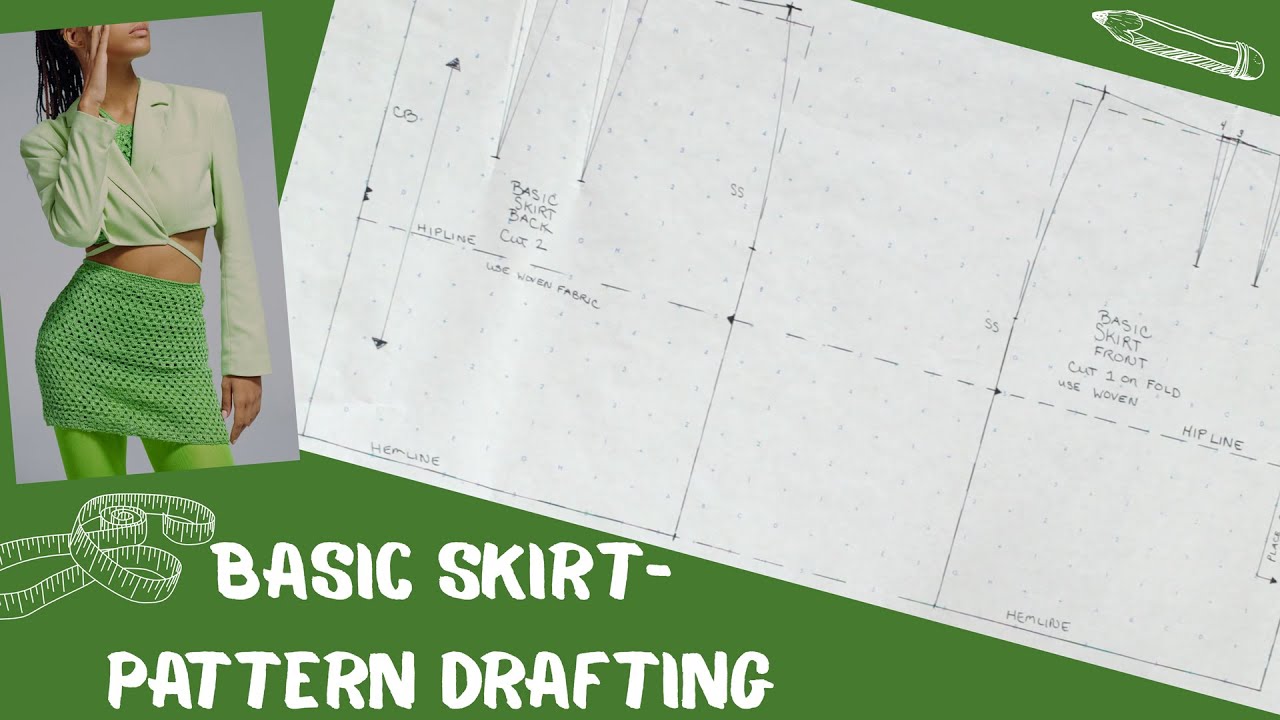 How to Make Your Own Skirt Pattern - Draft - Sloper - Block