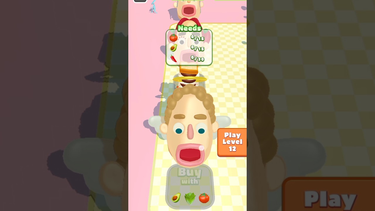 Sandwich Runner Merge Game 3d