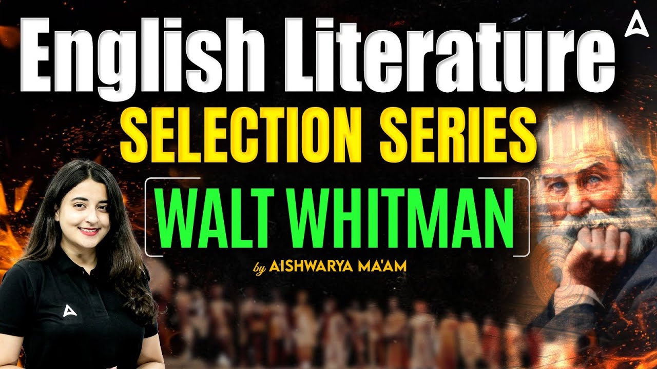 English Literature For All TGT PGT Exams | English Walt Whitman | By Aishwarya Ma'am