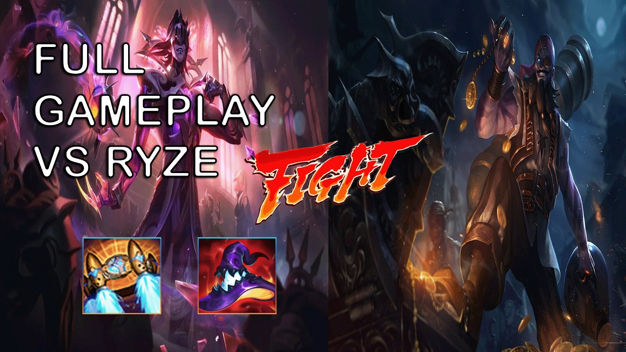 INSANE COMEBACK VLADIMIR VS RYZE FULL GAMEPLAY NEVER SURRENDER