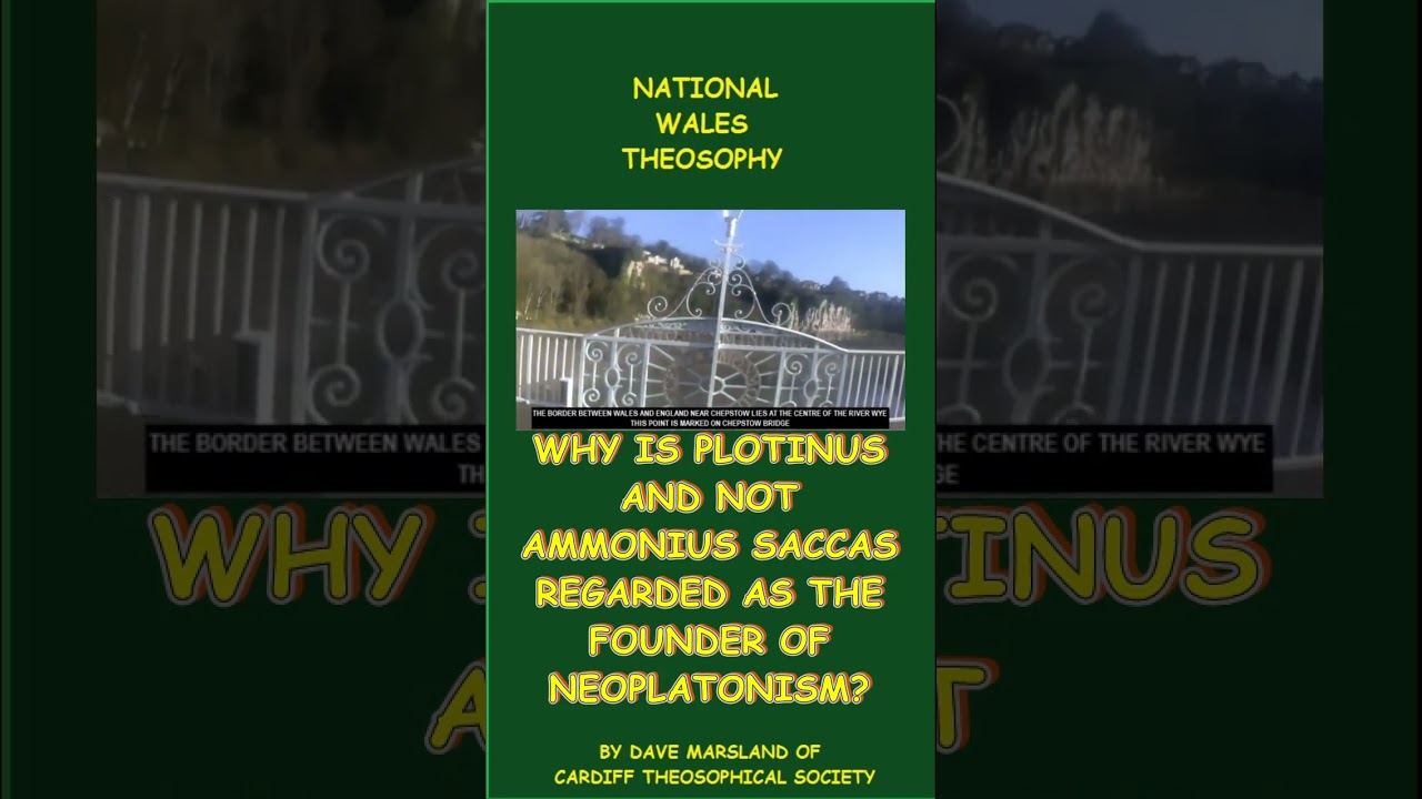 Why is Plotinus and not Ammonius Saccas regarded as the Founder of Neoplatonism? by Dave Marsland