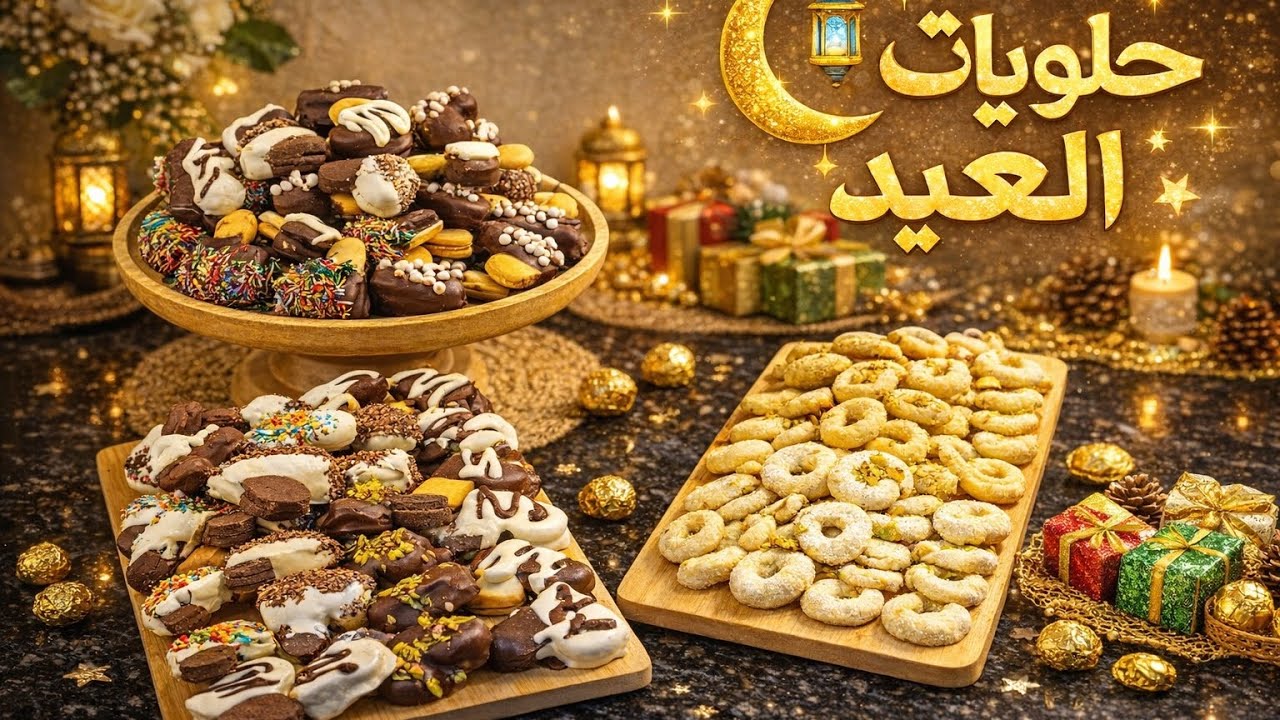 #حلويات العيد في بيتي 🍪✨ ألذ تشكيلة ضيافة للعيد 😋بتيفور وسنيورة على طريقتي