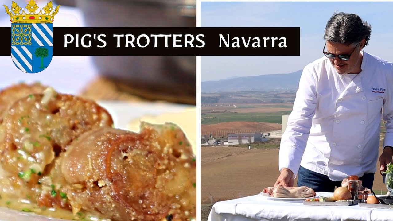 Boneless Pig's Trotters in Salsa Verde, Navarra, Spain.