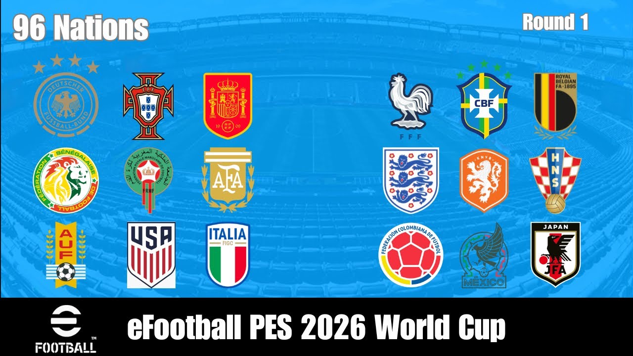 eFootball PES 2026 - World Cup: Round 1 (96 National Teams)