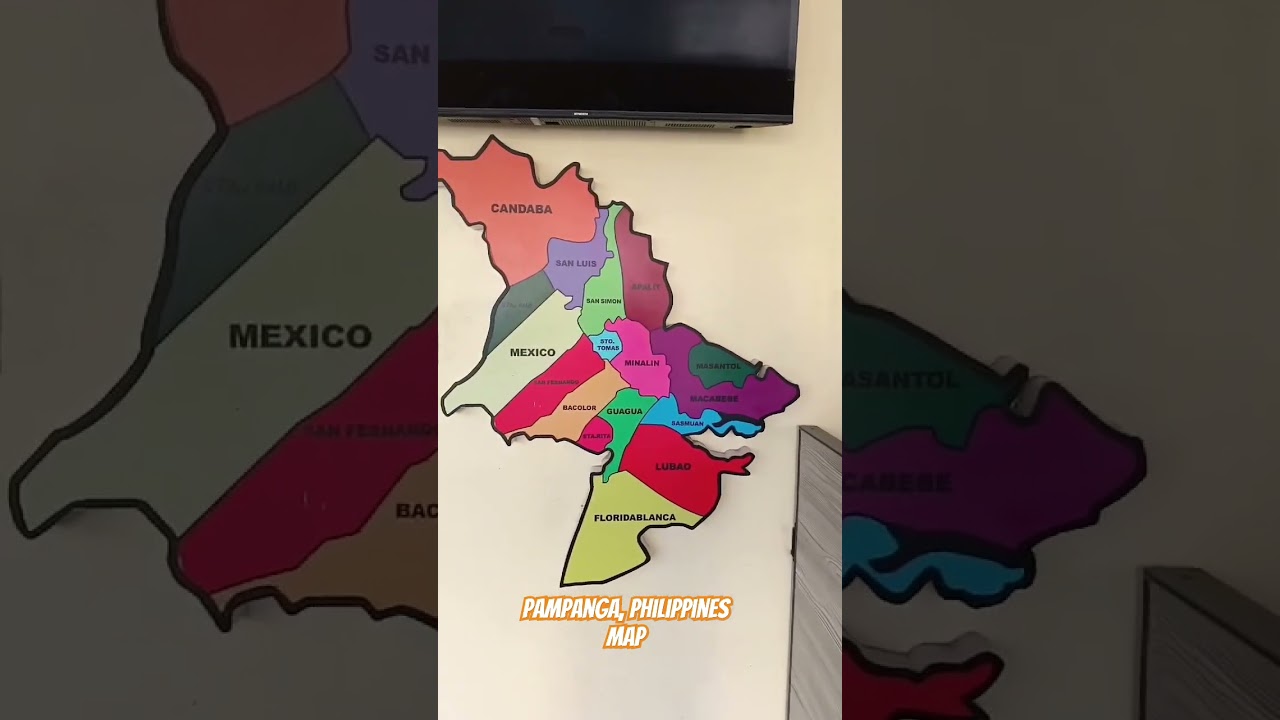 map of pampanga philippines, #viralvideo #map #shorts