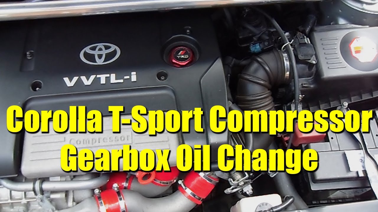 Toyota Corolla T Sport Compressor - Gearbox Oil Change