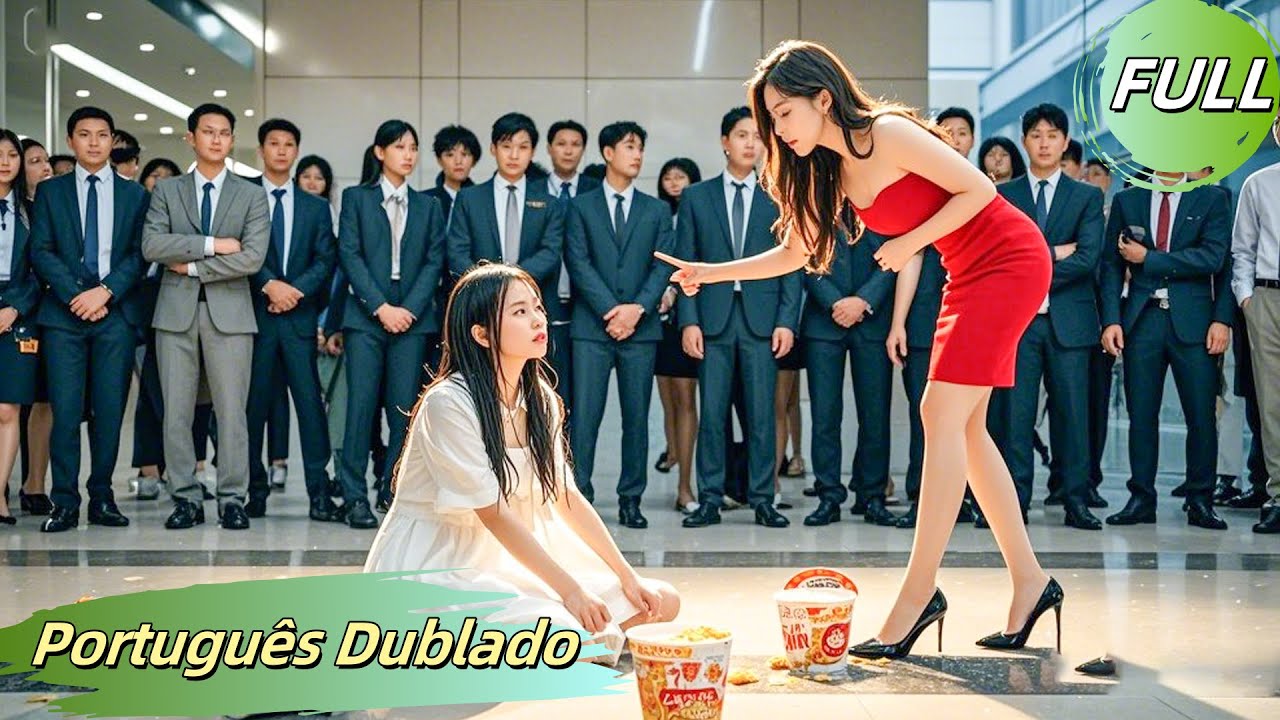 [Dublado PT]A chefe humilha um funcionário jogando miojo, sem saber que é esposa do CEO!