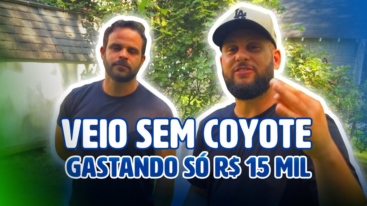 ELE ENTROU NOS EUA SEM COYOTE  E GASTANDO APENAS R$ 14 MIL REAIS EM 2023