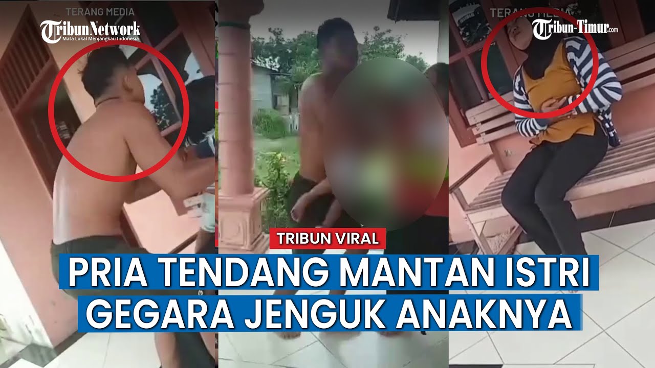 Pria Tidak Pakai Baju Ngamuk Tendang Mantan Istri hingga Sesak Napas, 2 Anak Saksinya!