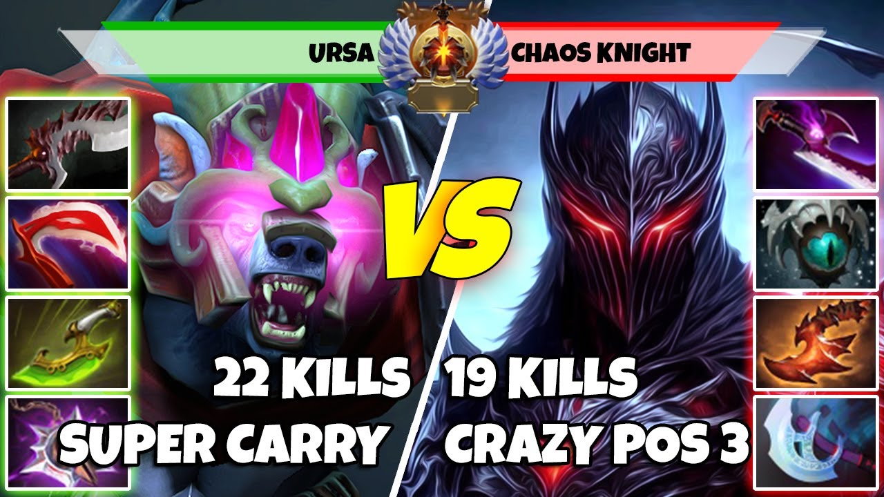 URSA (Carry) vs CHAOS KNIGHT (Off) - Epic Battle Of Immortal Rank Dota 2 Players - Z Dota 2