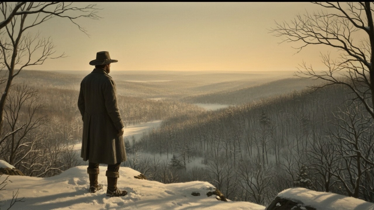 (1836, Missouri Ozarks) THE VALLEY WAS GONE AFTER THE FIRST SNOWFAL
