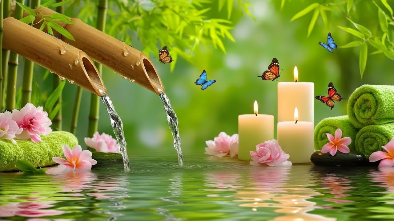 Beautiful Relaxing Music 🌿 Nature Sounds, Meditation Music, Spa Music, Calming Piano, Bamboo