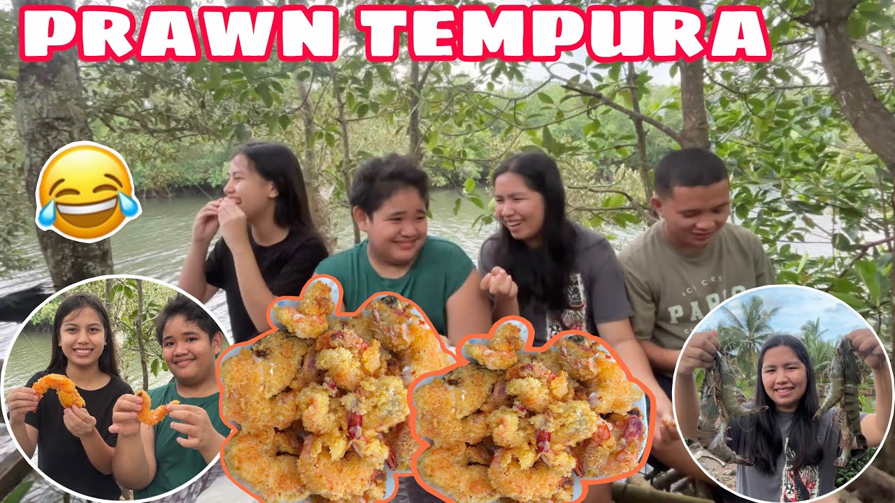 MASAYANG KAINAN SA PALAISDAAN W/ MY SIBLINGS | PRAWN TEMPURA🍤🤩
