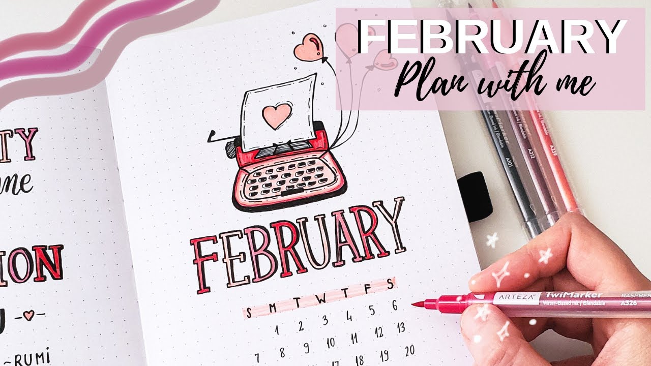 Plan With Me | February 2021 Bullet Journal Setup (w/Arteza)