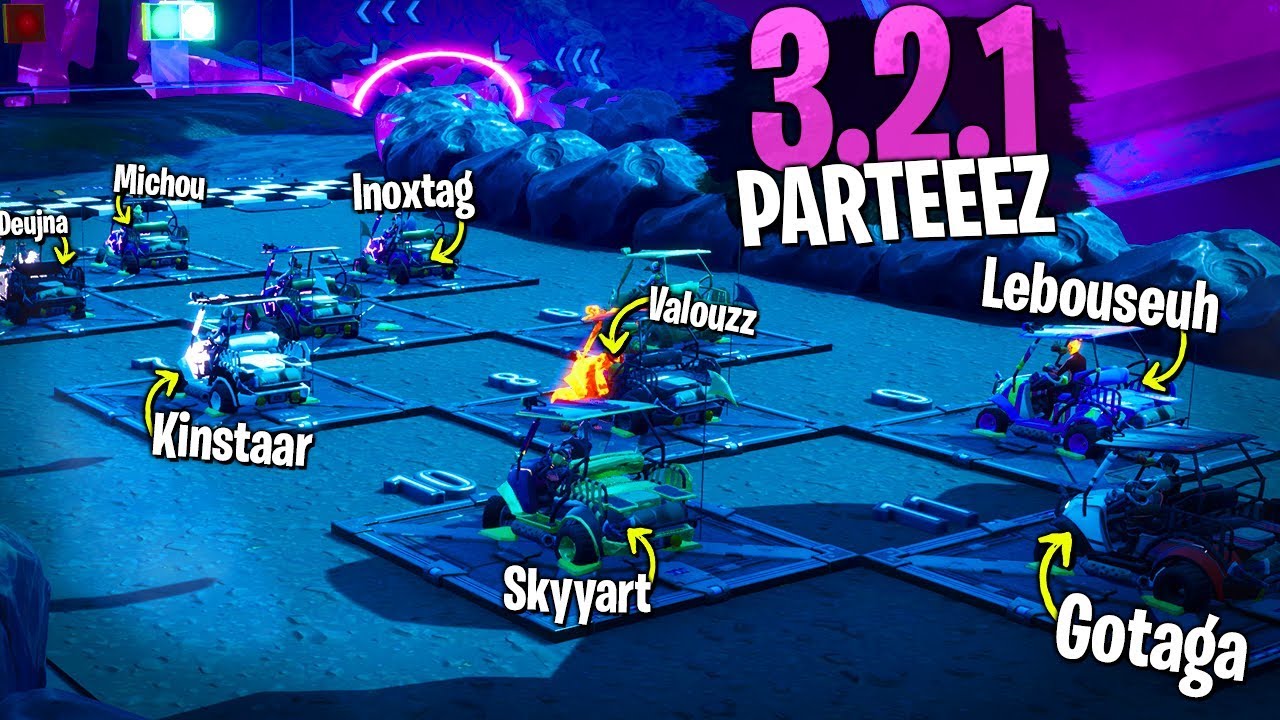 La plus grosse course jamais organisée sur Fortnite Créatif entre Youtubeur !!