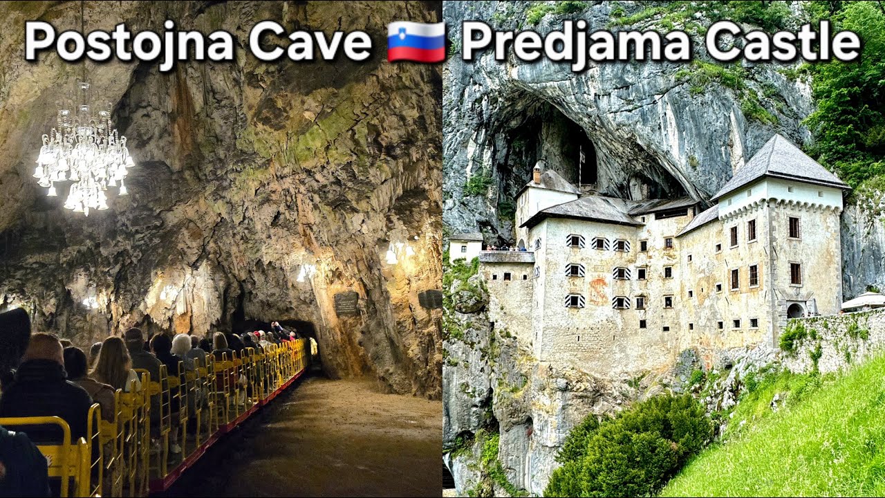 Slovenia - by train into the fabulous Postojna cave and later to the 800 years old Predjama Castle