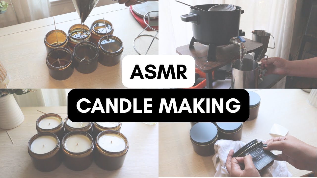 ASMR + Candle Making | No Talking | Candle Studio ASMR Sound