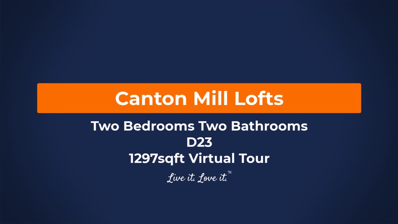 Georgia Apartments Canton Mill Lofts D23 1297sqft Virtual Tour