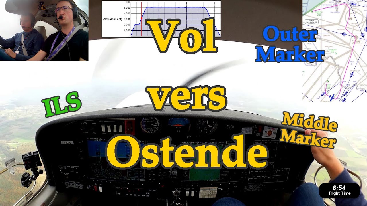 Vol IFR vers Ostende avec ATC | 