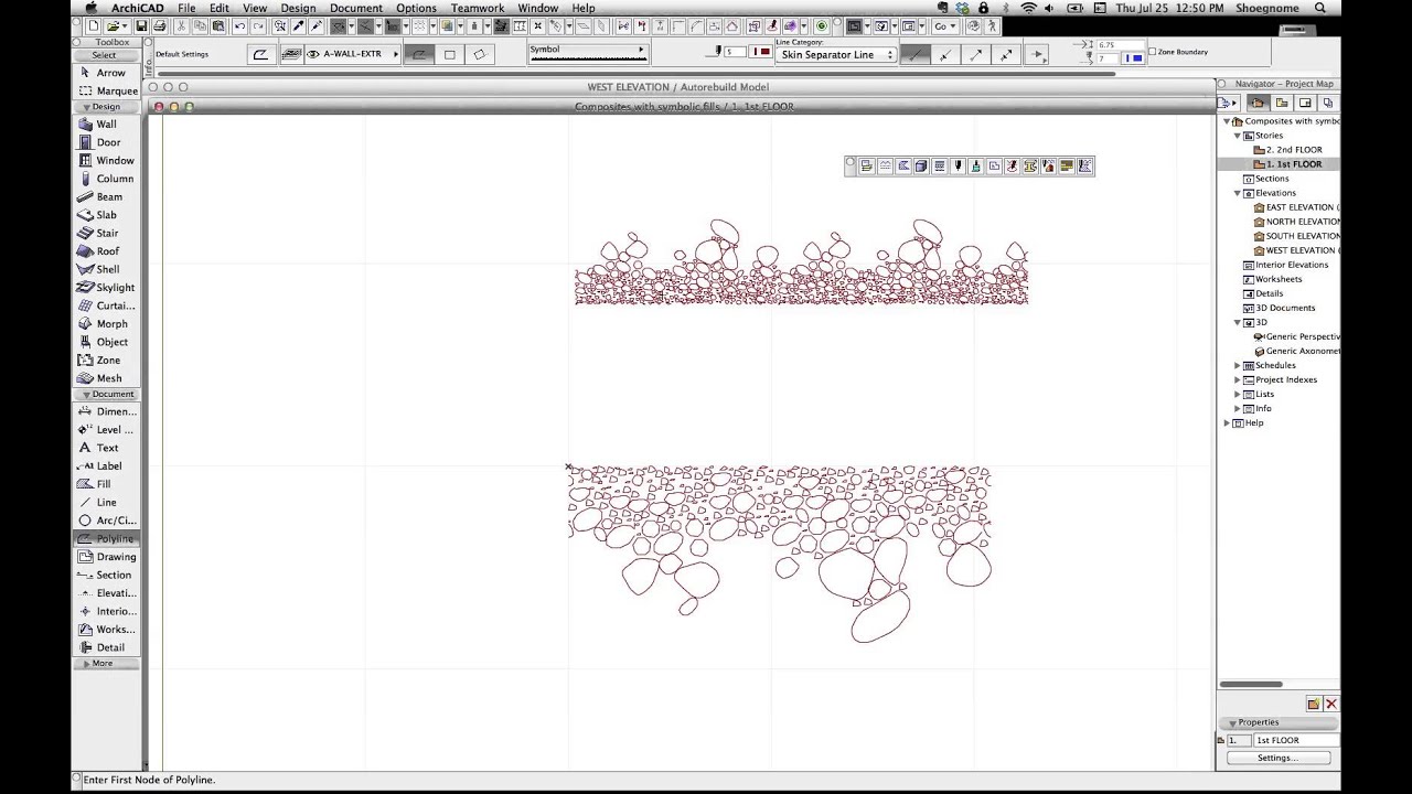 ArchiCAD Tutorial #26: Symbol Line Type Creation and Symbol Line Types in Composites