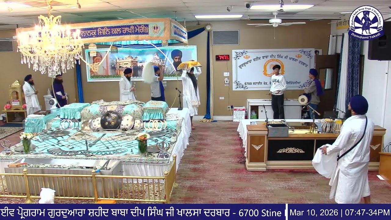 Live Evening Diwan (3/10/26) - Gurdwara Shaheed Baba Deep Singh Ji Khalsa Darbar