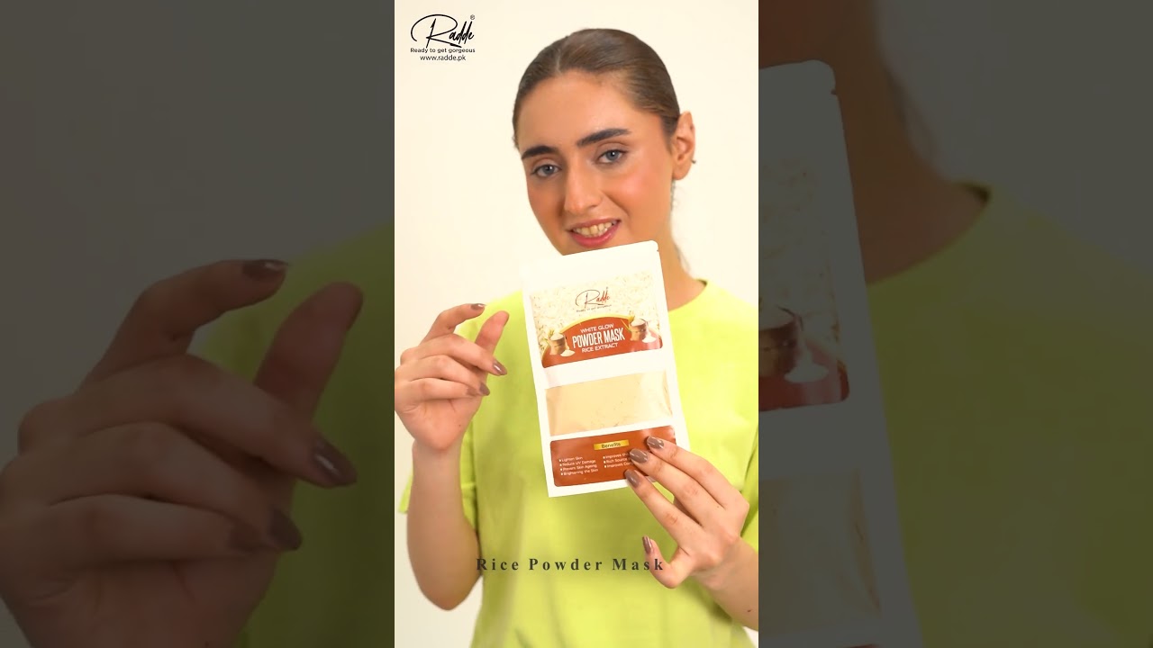 Skin Whitening Rice Extracts Complete Facial Glow Kit By Radde Cosmetics (www.radde.pk)