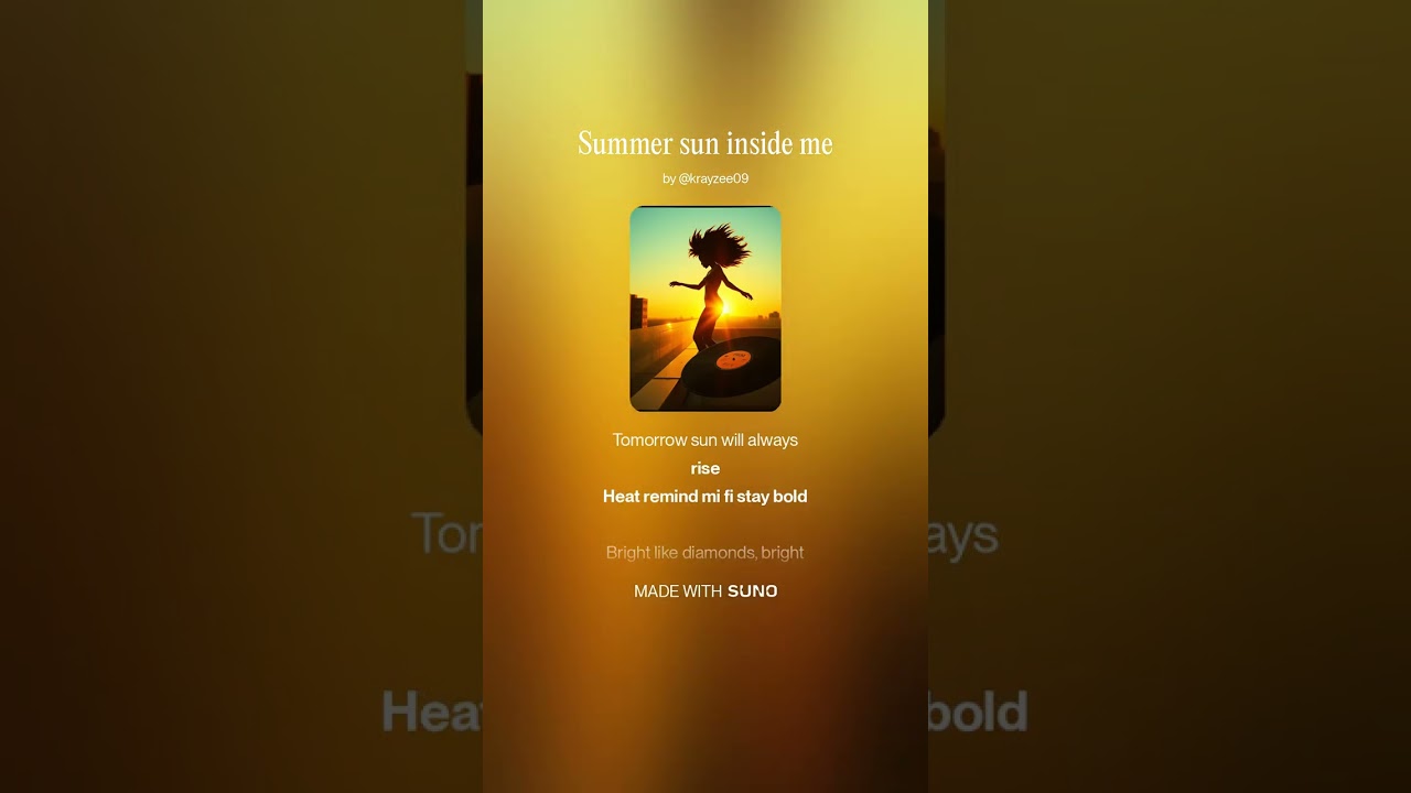 Summer sun inside me