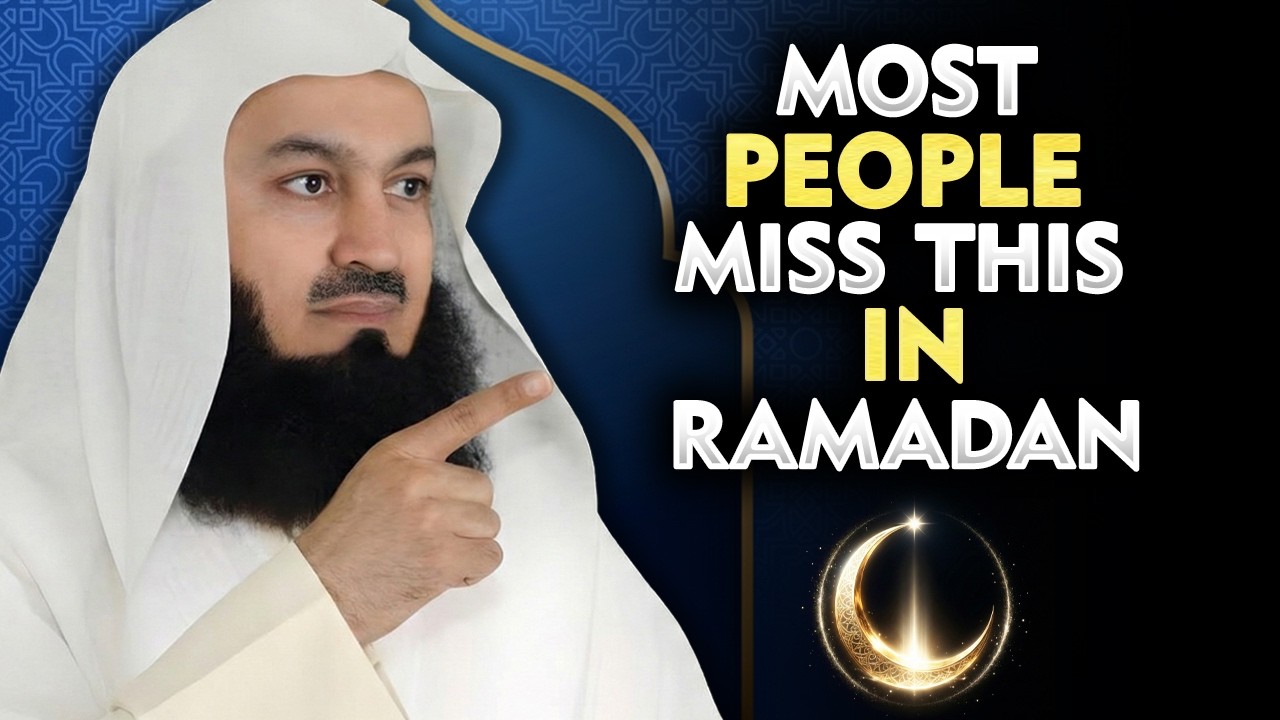Ramadan Is Not About Hunger — It’s About Breaking This One Habit | mufti menk