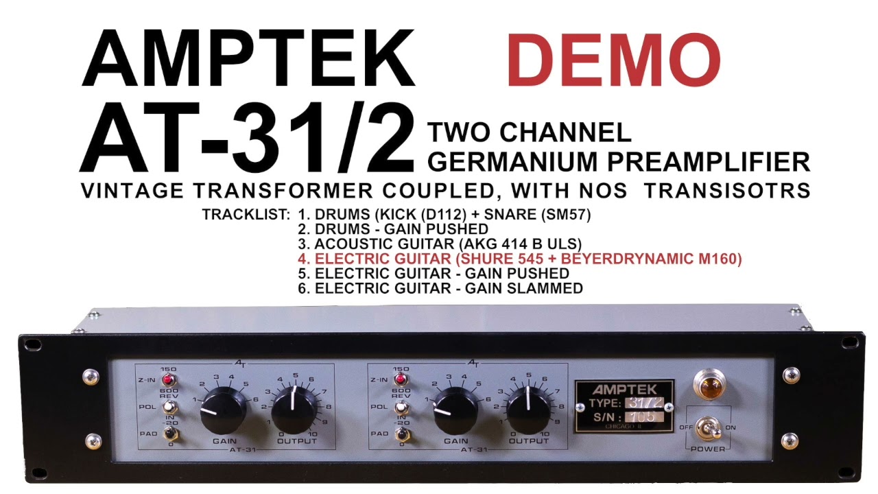 AT-31/2 Germanium Preamp Demo