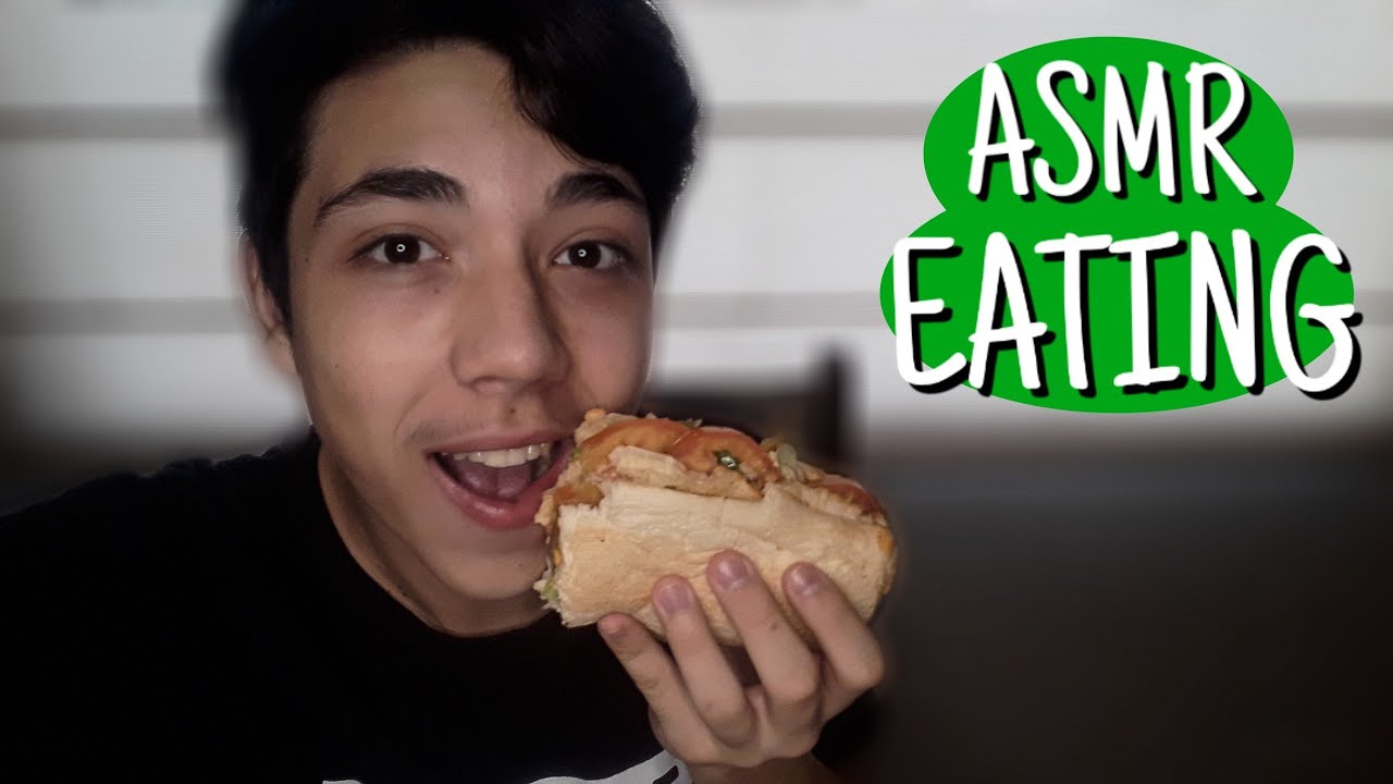 ASMR Português Eating - Comendo Um Combo Subway Vegetariano