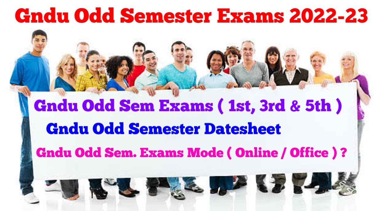 Gndu Odd Semester Exams 2022 || Gndu Odd Semester Datesheet 2022 || Gndu Exams News