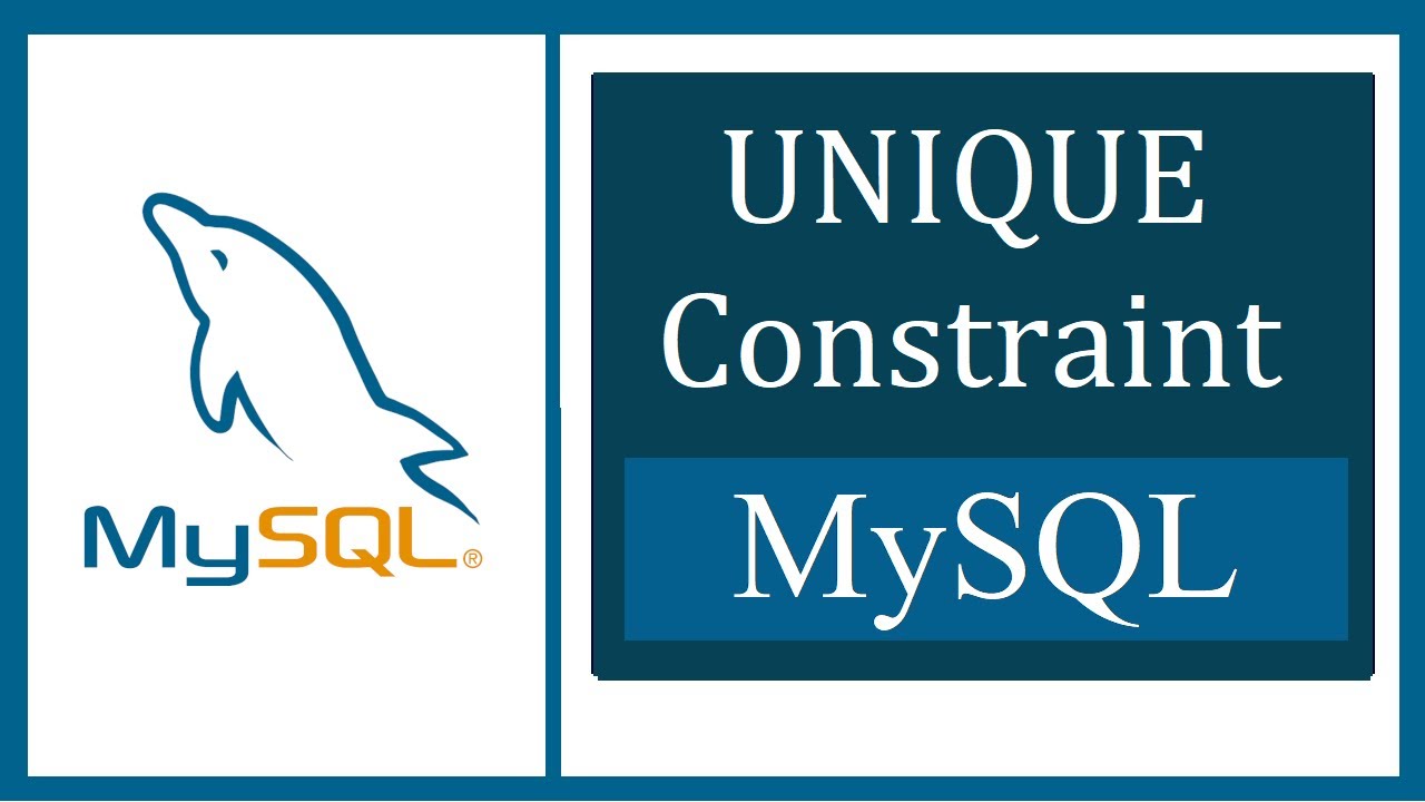 Unique Constraint in MySQL | Amit Thinks