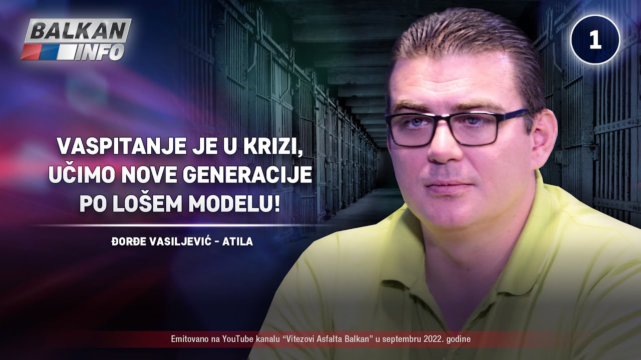 INTERVJU: Đorđe Vasiljević - Vaspitanje je u krizi, učimo generacije po lošem modelu! (13.9.2022)