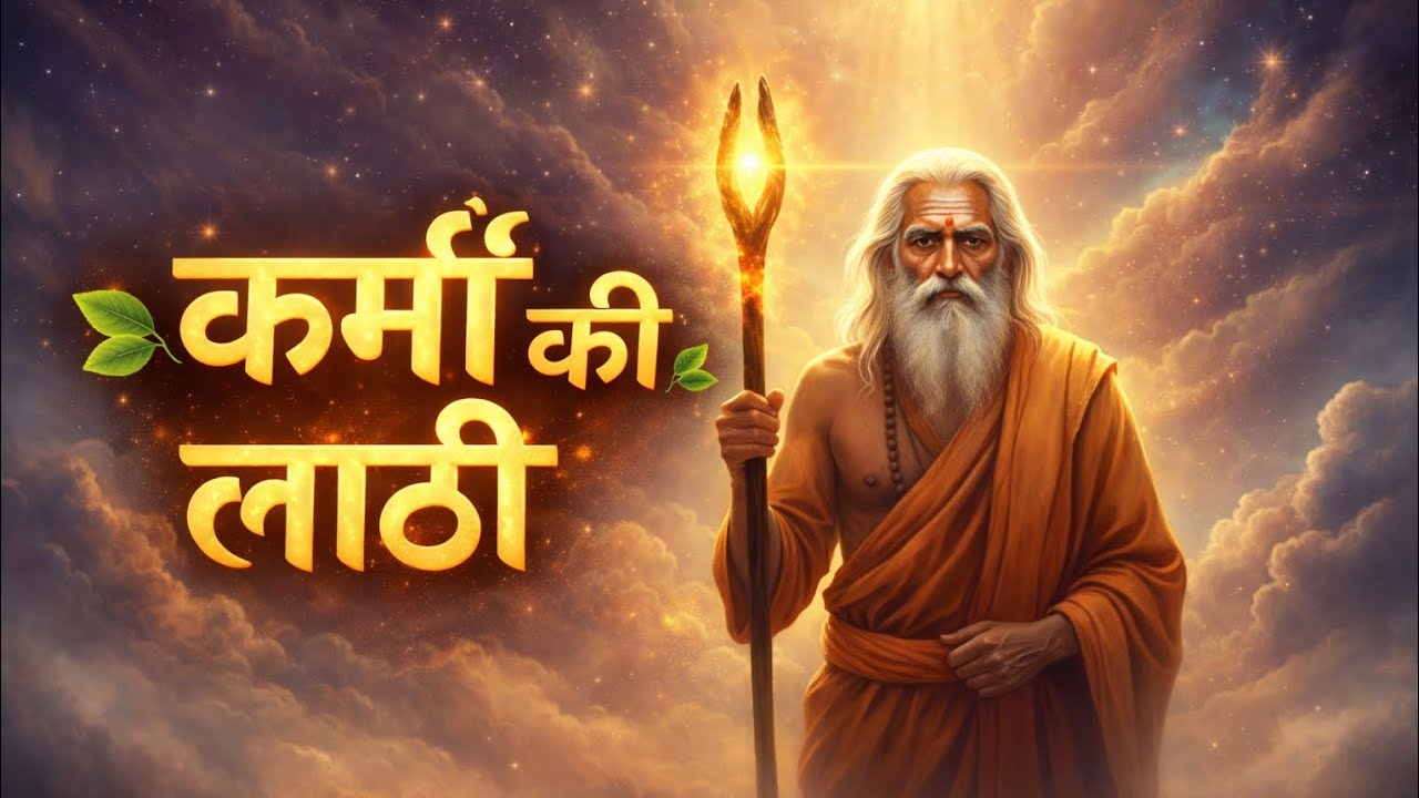 कर्मों की लाठी 🌿. लाठी लकड़ी की नहीं कर्मों की थी 🌿कर्मों में अटूट विश्वास। 🌿#कर्मोंकीलाठी #कर्मफल🙏